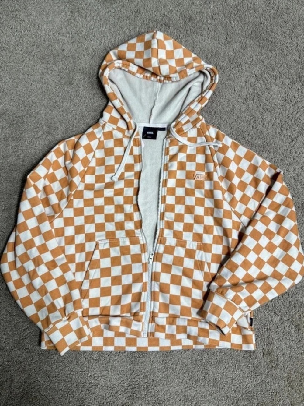 Womenโs Vans Checker Zip Hoodie